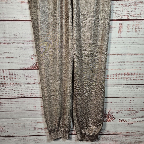 Anthropologie Melora pink metallic joggers - Picture 5 of 15